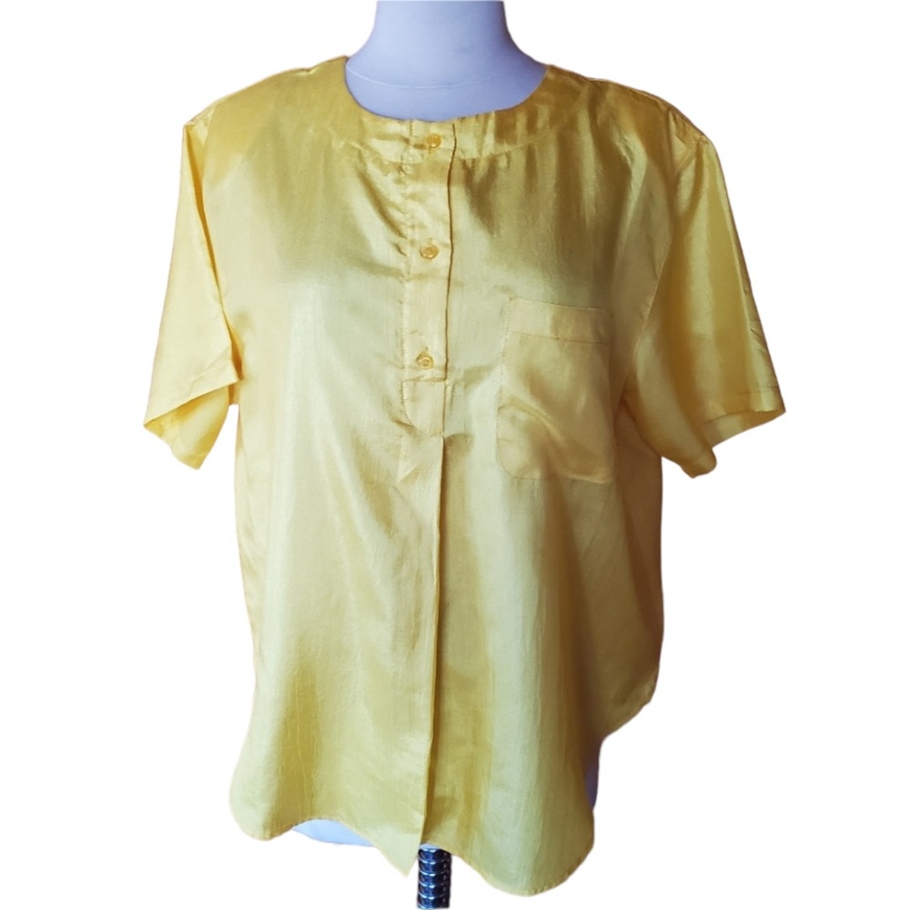 Vintage Ashleigh Morgan‎ Yellow Blouse